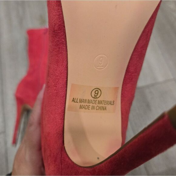 Olivia Ferguson Women's Elegant High Stiletto Heel Soft Faux Suede Boots sz 9 - Picture 6 of 14